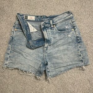 Gap denim high rise shorts, size 26.